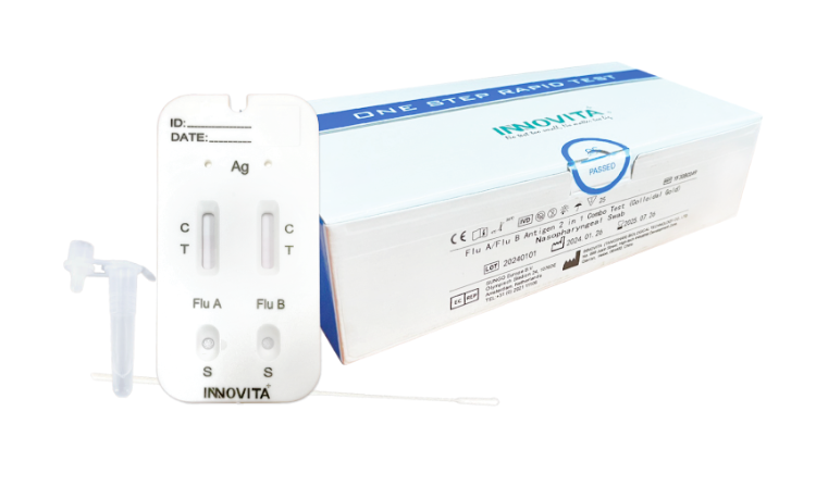 Flu A/Flu B Antigen 2 in 1 Combo test (Colloidal Gold)